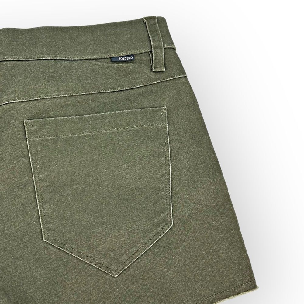 Toad&Co Olive Green Jean Shorts NWT - Picture 2 of 9